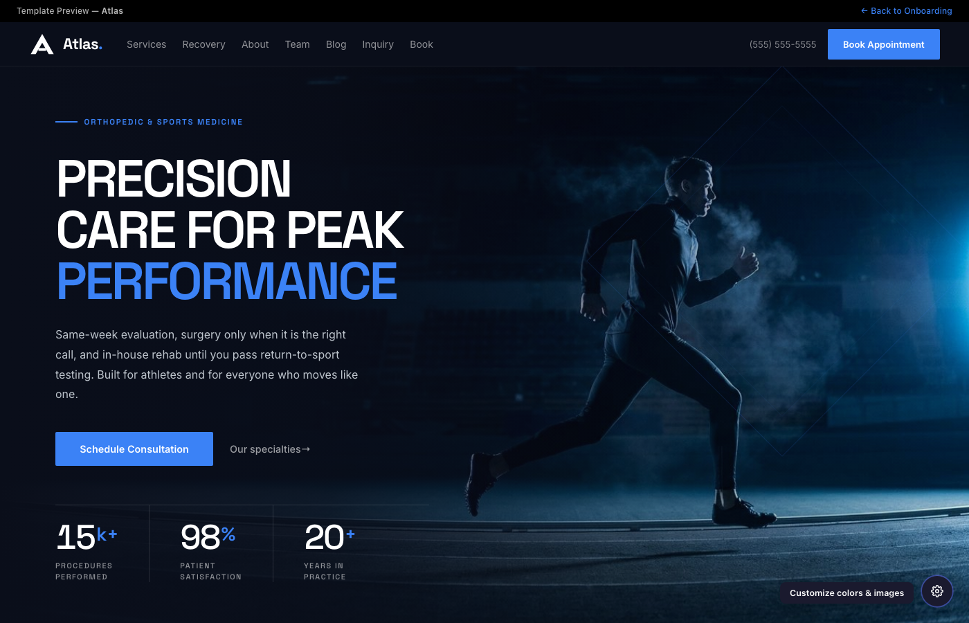 Atlas website preview